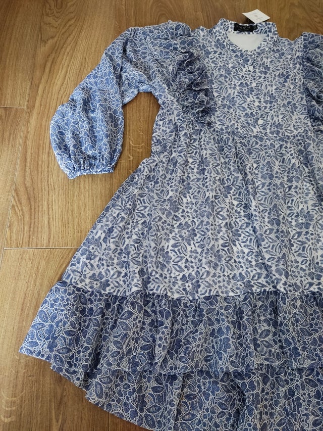 Blue Floral maxi dress